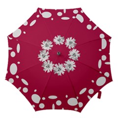 Daisy Circle Fuchsia Bridesmaids Umbrella  by rainorshine