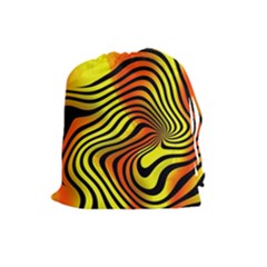 Colored Zebra Drawstring Pouch (large)