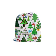 Oh Christmas Tree Drawstring Pouch (medium) by StuffOrSomething