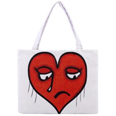 Sad Heart All Over Print Tiny Tote Bag by dflcprints