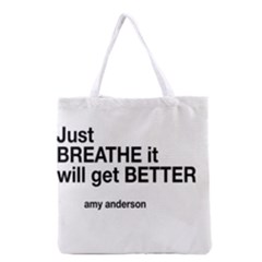 Just Bresthe All Over Print Grocery Tote Bag by OCDesignss