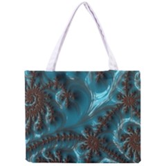 Glossy Turquoise  All Over Print Tiny Tote Bag