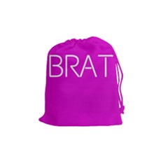 Brat Pink Drawstring Pouch (medium) by OCDesignss