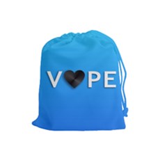 Vape Heart  Drawstring Pouch (large) by OCDesignss