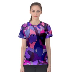 Blue Purple Chaos Women s Sport Mesh Tee