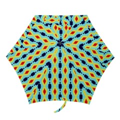 Yellow Chains Pattern Mini Folding Umbrella by LalyLauraFLM