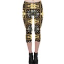 Faux Animal Print Pattern Capri Leggings  View1