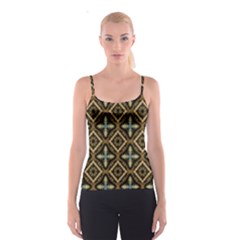 Faux Animal Print Pattern Spaghetti Strap Top