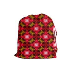 Cute Pretty Elegant Pattern Drawstring Pouch (large)