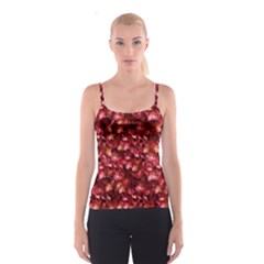 Warm Floral Collage Print Spaghetti Strap Top by dflcprintsclothing