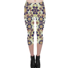 Modern Fancy Baroque Print Capri Leggings  by dflcprintsclothing