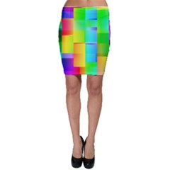 Colorful Gradient Shapes Bodycon Skirt