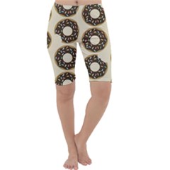 Donuts Cropped Leggings  by Kathrinlegg