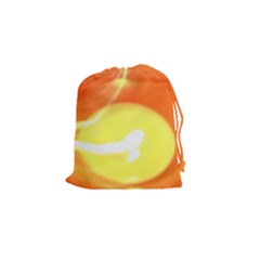 Orange Yellow Flame 5000 Drawstring Pouch (small) by yoursparklingshop