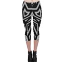 Geometric Tribal Print Capri Leggings  View1