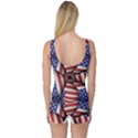 4th of July Modern Pattern Print Women s Boyleg One Piece Swimsuit View2