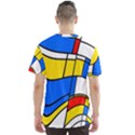 Colorful distorted shapes Men s Sport Mesh Tee View2