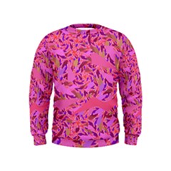 Bright Pink Confetti Storm Kid s Sweatshirt