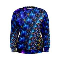 Blue Sunrise Fractal Women s Sweatshirt by KirstenStar