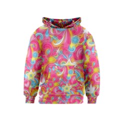 Hippy Peace Swirls Kid s Pullover Hoodie by KirstenStar