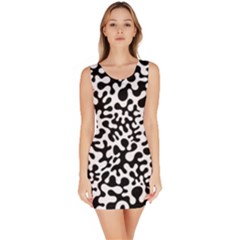 Black And White Blots Bodycon Dress by KirstenStar