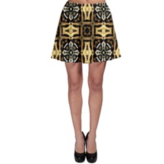 Faux Animal Print Pattern Skater Skirts