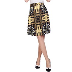 Faux Animal Print Pattern A-line Skirts by GardenOfOphir