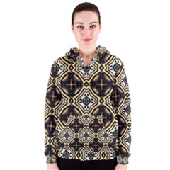 Faux Animal Print Pattern Women s Zipper Hoodies