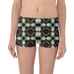 Faux Animal Print Pattern Reversible Boyleg Bikini Bottoms