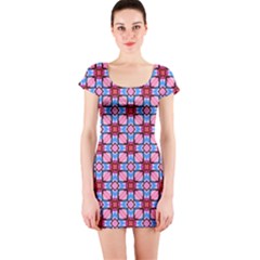 Cute Pretty Elegant Pattern Short Sleeve Bodycon Dresses by GardenOfOphir