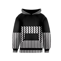 Blackandwhitechevron6000 Kid s Pullover Hoodies