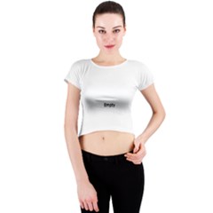 Square Mom Crew Neck Crop Top