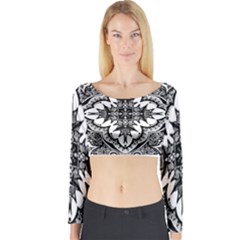 Doodlecross By Kirstenstar D70i5s5 Long Sleeve Crop Top