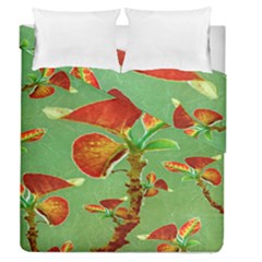 Tropical Floral Print Duvet Cover (full/queen Size) by dflcprints