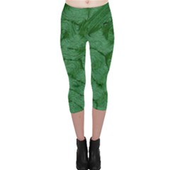 Woven Skin Green Capri Leggings