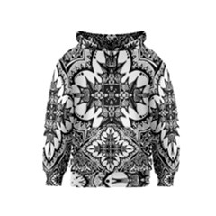 Doodle Cross  Kids Zipper Hoodie by KirstenStarFashion