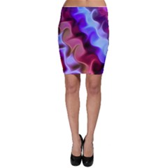 Rippling Satin Bodycon Skirts