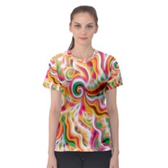 Sunshine Swirls Women s Sport Mesh Tee