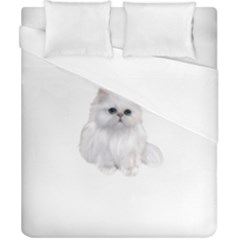 White Persian Cat Clipart Duvet Cover Single Side (double Size)