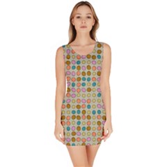 Retro Dots Pattern Bodycon Dress