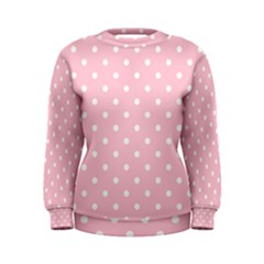 Pink Polka Dots Women s Sweatshirts