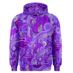 Lavender Swirls Men s Pullover Hoodies