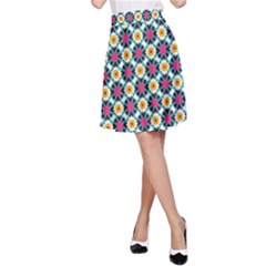 Cute Abstract Pattern Background A-line Skirts by GardenOfOphir