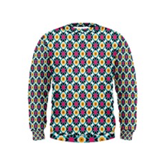 Cute Abstract Pattern Background Boys  Sweatshirts by GardenOfOphir