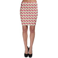 Modern Retro Chevron Patchwork Pattern Bodycon Skirts by GardenOfOphir