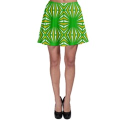 Retro Green Pattern Skater Skirts by ImpressiveMoments