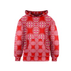 Retro Red Pattern Kid s Pullover Hoodies by ImpressiveMoments