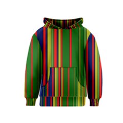 Hot Stripes Grenn Blue Kid s Pullover Hoodies by ImpressiveMoments