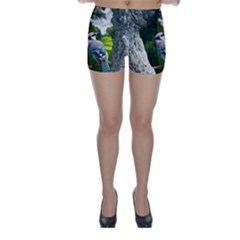 Bird In The Tree Skinny Shorts by infloence