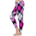 Smart Plaid Hot Pink Winter Leggings View2